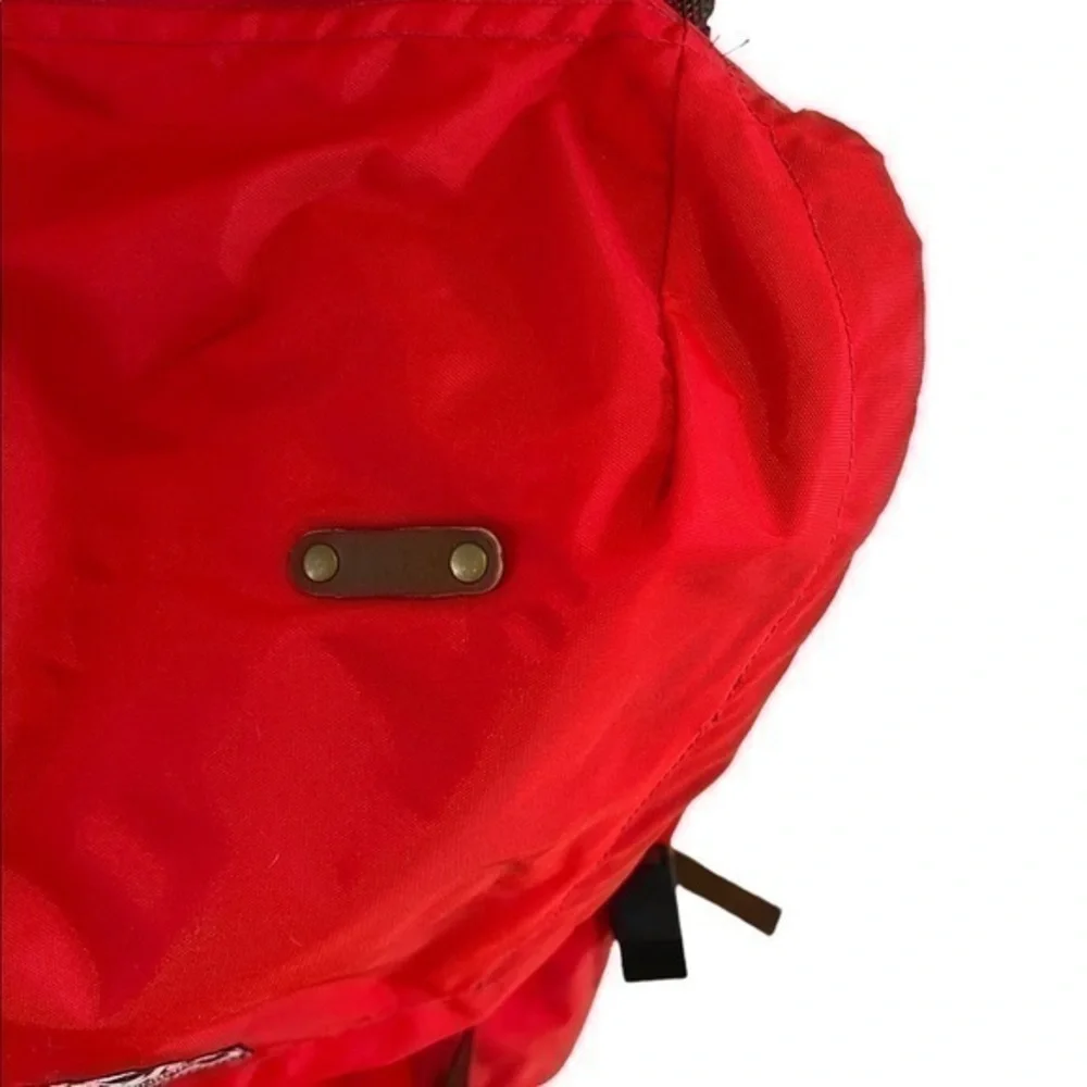 Bergans Of Norway Vintage 1970’s Norwegian Red Nylon Hiking Rucksack‎ Backpack